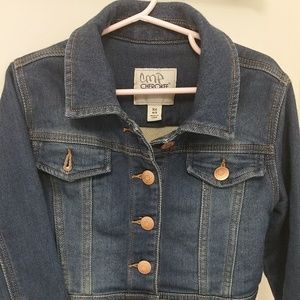 Girl's Cropped Denim Jacket SZ XS(4/5)